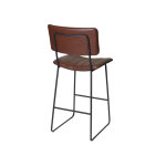 Tribeca 24″ Commercial Grade Counter Stool, Cordovan Vegan Leather - Image 7