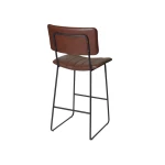 Tribeca 24″ Commercial Grade Counter Stool, Cordovan Vegan Leather - Image 6
