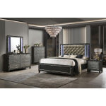 Radiance Black Pearl Bedroom Collection - Image 3