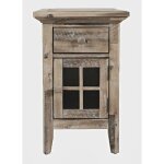 Rustic Shores Power Chairside Table