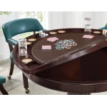 Tournament Game Table And Chairs, 6 Piece, Teal(table & 4 Captains Chairs) - Image 4