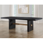 Aubrey 78-96″ Table Top W/18-inch Leaf, Black - Image 7