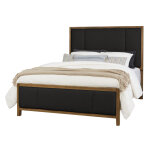 Crafted Cherry Bedroom by Ben & Erin Napier Upholstered Bed-Black Fab - Image 5