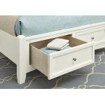 Bonanza Full, Queen, & King Mansion Storage Bed - White Finish - Image 4