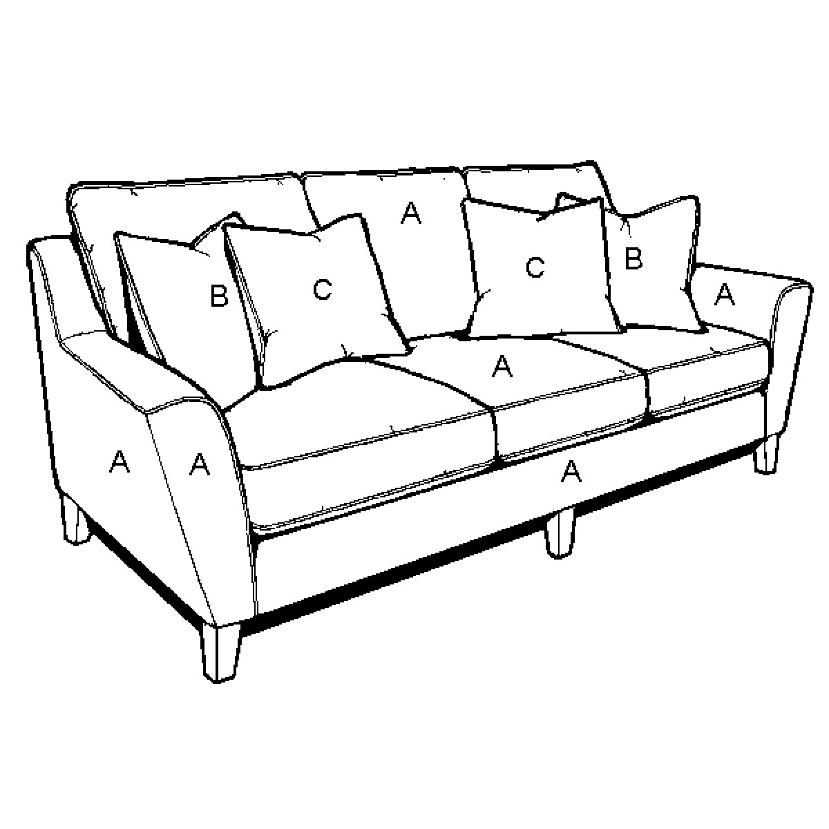 91c690ad0e31cc75ec4189a77c1ec0fd 2342 Sofa - Image 1