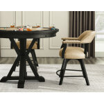 Rylie 6-piece Counter Game Dining Set, Black Finish