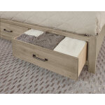 Cool Rustic Cal King Mansion Bed With Footboard Storage - Image 3
