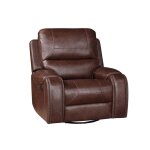 Keily Recliner, Manual Swivel, Glider, Brown