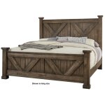 Cool Rustic Cal King X Bed With X Footboard