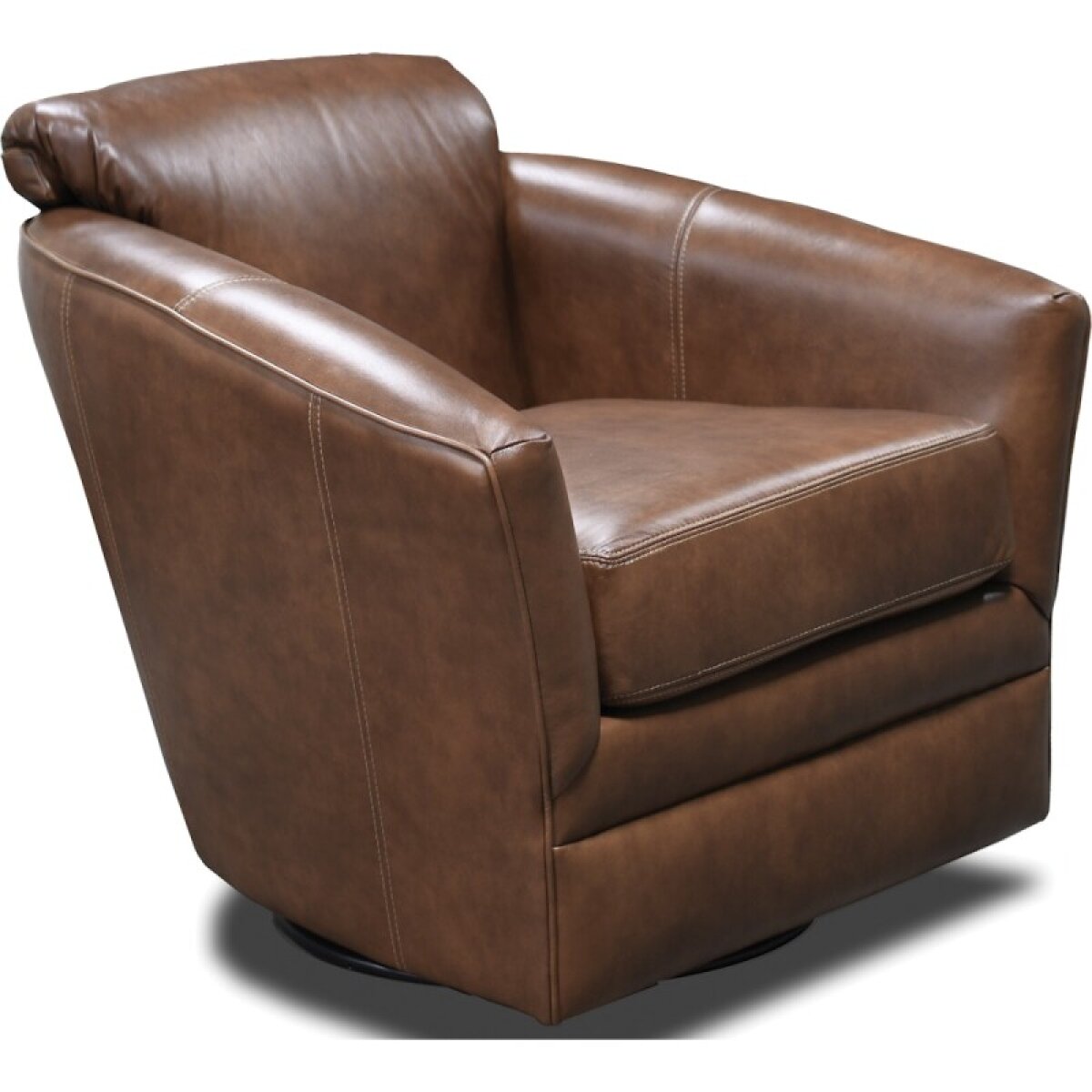 92ade326b66aee197586e9bb247cd8c6 Lyra Leather Swivel Glider - Image 1