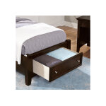 Bonanza Twin Mansion Storage Bed - Merlot Finish - Image 3
