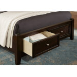 Bonanza Full, Queen, & King Mansion Storage Bed - Merlo Finish - Image 4