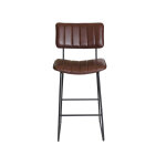 Tribeca 24″ Commercial Grade Counter Stool, Cordovan Vegan Leather - Image 5