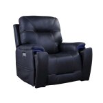 Lexington Triple-power Media Recliner, Ocean Blue - Image 11