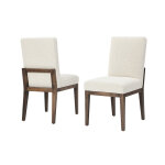 Dovetail Dining UPHOLSTERED SIDE CHAIR OATMEAL FABRIC