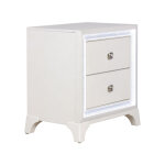 Cassie Queen Illuminating 4-piece Glam Queen Bedroom Set - Image 15