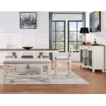 Hyland 80-inch Counter Table W/20-inch Leaf, Brown - Image 10