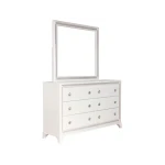 Cassie Illuminating Glam Mirror, Shimmering Pearl Finish - Image 7