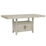 Garland 60-80″ Counter Table With 20″ Leaf, Greige Finish - Image 8