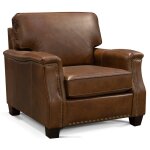 Salem Leather Chair With Nails
