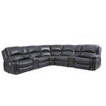 Denver Dual-power 6-piece Sectional, Charcoal - Image 6