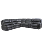 Denver Dual-power 6-piece Sectional, Charcoal - Image 6