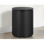 Colvin, 18″ Round End Table, Black