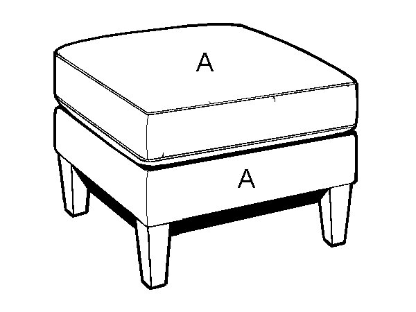 2379P Ottoman - Stationary chair program