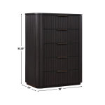 Henry Reeded Bedroom, Espresso Finish - Image 19