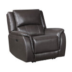 Alexandria Leather Power Recliner, Chocolate - Image 6