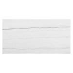 Carena 78-inch Rectangle White Marble Top - Image 3