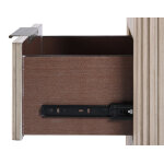Henry 65″ 6-drawer Reeded Dresser, Tan Finish - Image 8