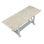 Darcy 5-piece 64-82″counter Set With 18-inch Leaf, Mint Green And Washed Linen Finish - Image 11