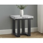 Lucca, End Table, Gray Marble Top