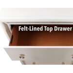 Cassie Illuminating 5-drawer Chest, Shimmering Pearl Finish - Image 6