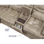 Shelton Manual Reclining Right-arm-facing Console Loveseat - Image 8
