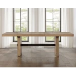 Aubrey Waxed Driftwood 7-piece 78-96″ Dining Set - Image 5