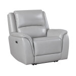 Alexandria Leather Power Recliner, Stone - Image 6