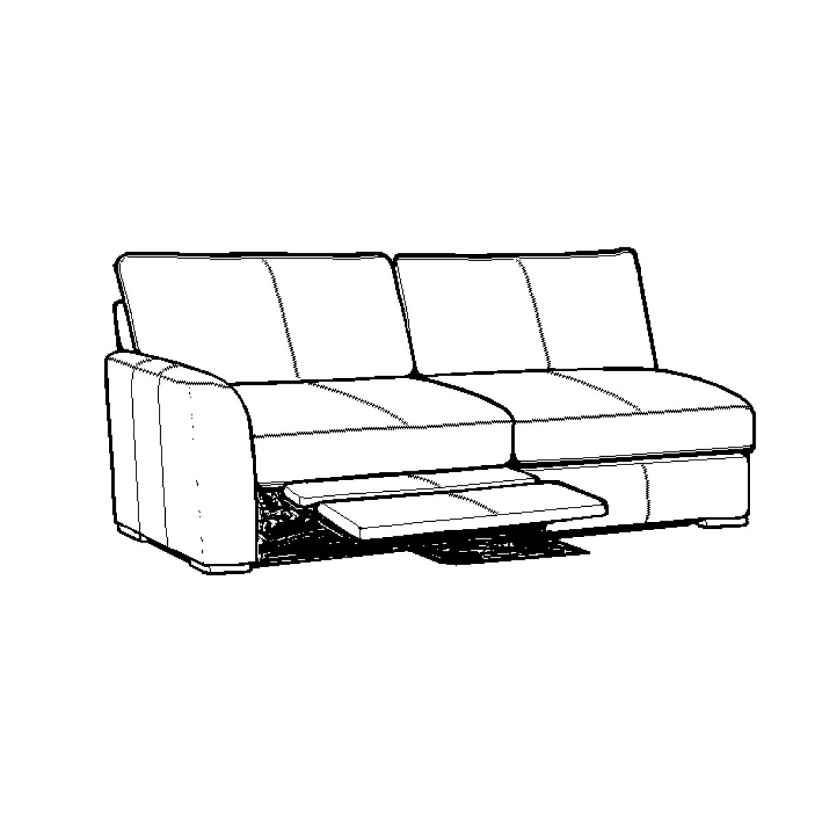 9be7695f2e8988e7a9749976c8306b52 M3786P-53 LHF Loveseat - Image 1