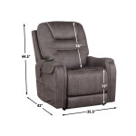Brisbane Power Lift Chair W/three Heat Zones, Stone - Image 21