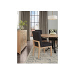 Crafted Cherry Dining By Ben & Erin Napier Uph Side Chair Black Fabric - 154-030E - Image 5