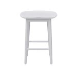 Hilton 24″ Backless Counter Stool, White - Image 3