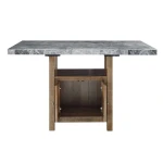 Grayson 6-piece Marble Top Counter Storage Dining Set - Image 10