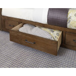 Cool Rustic Queen X Bed With Footboard Storage - Image 4