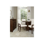 Crafted Cherry Dining By Ben & Erin Napier Uph Side Chair White Fabric - 150-030A - Image 7