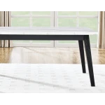 Vida 6-piece White Marble Dining Set - Image 4