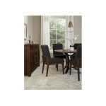 Crafted Cherry Dining by Ben & Erin Napier UPH SIDE CHAIR BLACK FABRIC - Image 4