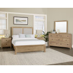 Custom Express Cal King Upholstered Bed-pebble - Image 4