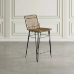 Weaver Rattan Hairpin Counter Stool - Image 3