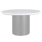 Colvin 52″ Round White Marble Top